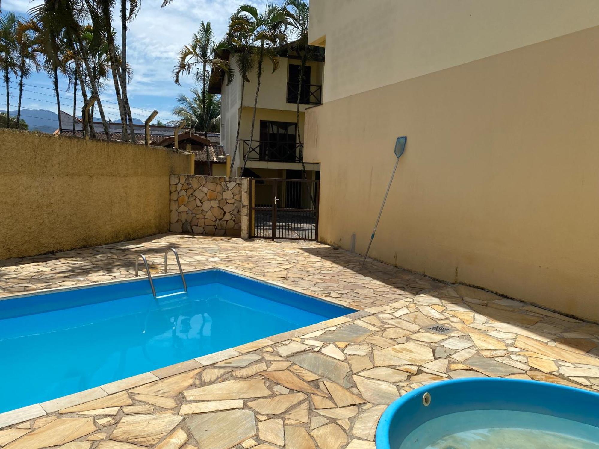 Triplex Piscina Churrasqueira Lava E Seca Wi-Fi E 2 Tvs Em Condominio Com 90M2 No Centro De Ubatuba Exteriér fotografie