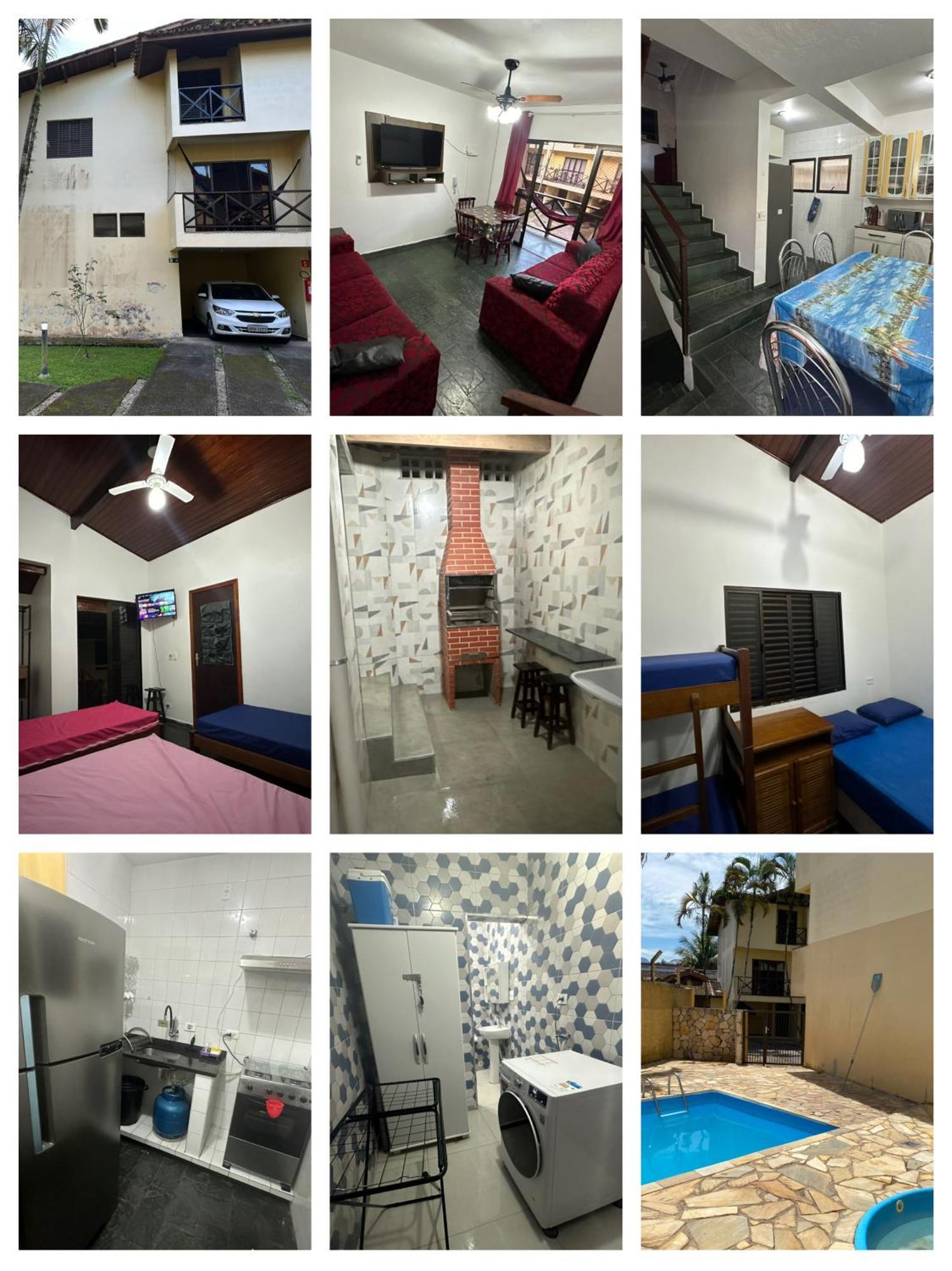 Triplex Piscina Churrasqueira Lava E Seca Wi-Fi E 2 Tvs Em Condominio Com 90M2 No Centro De Ubatuba Exteriér fotografie