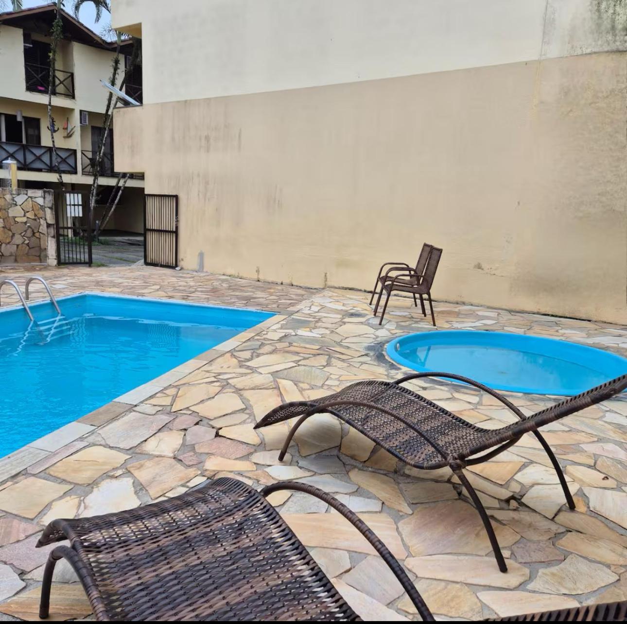 Triplex Piscina Churrasqueira Lava E Seca Wi-Fi E 2 Tvs Em Condominio Com 90M2 No Centro De Ubatuba Exteriér fotografie