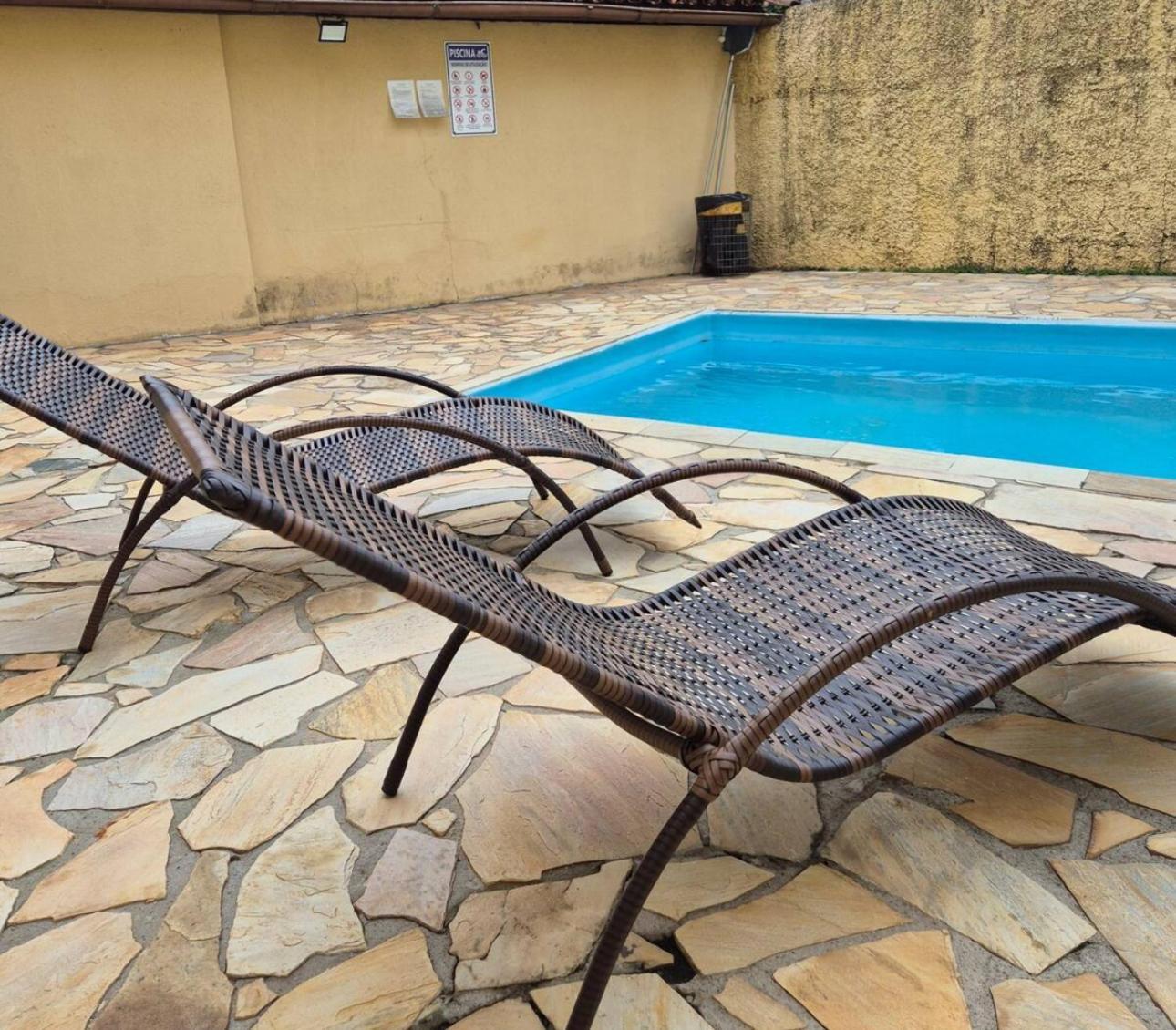 Triplex Piscina Churrasqueira Lava E Seca Wi-Fi E 2 Tvs Em Condominio Com 90M2 No Centro De Ubatuba Exteriér fotografie